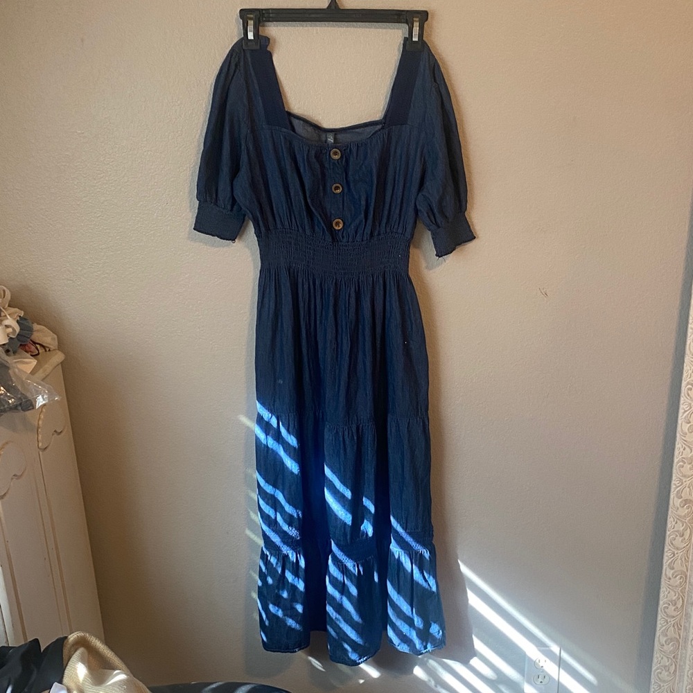 Elegant Blue denim Dress